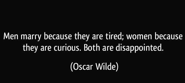 Marriage by Oscar Wilde